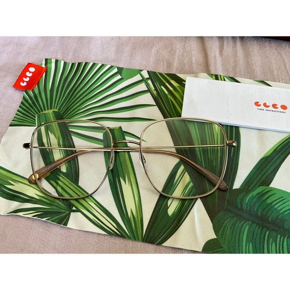 NOS GARRETT LEIGHT CaLiFoRnIa “Tuscany” Gold 👓 Eyeglasses - Picture 9 of 16